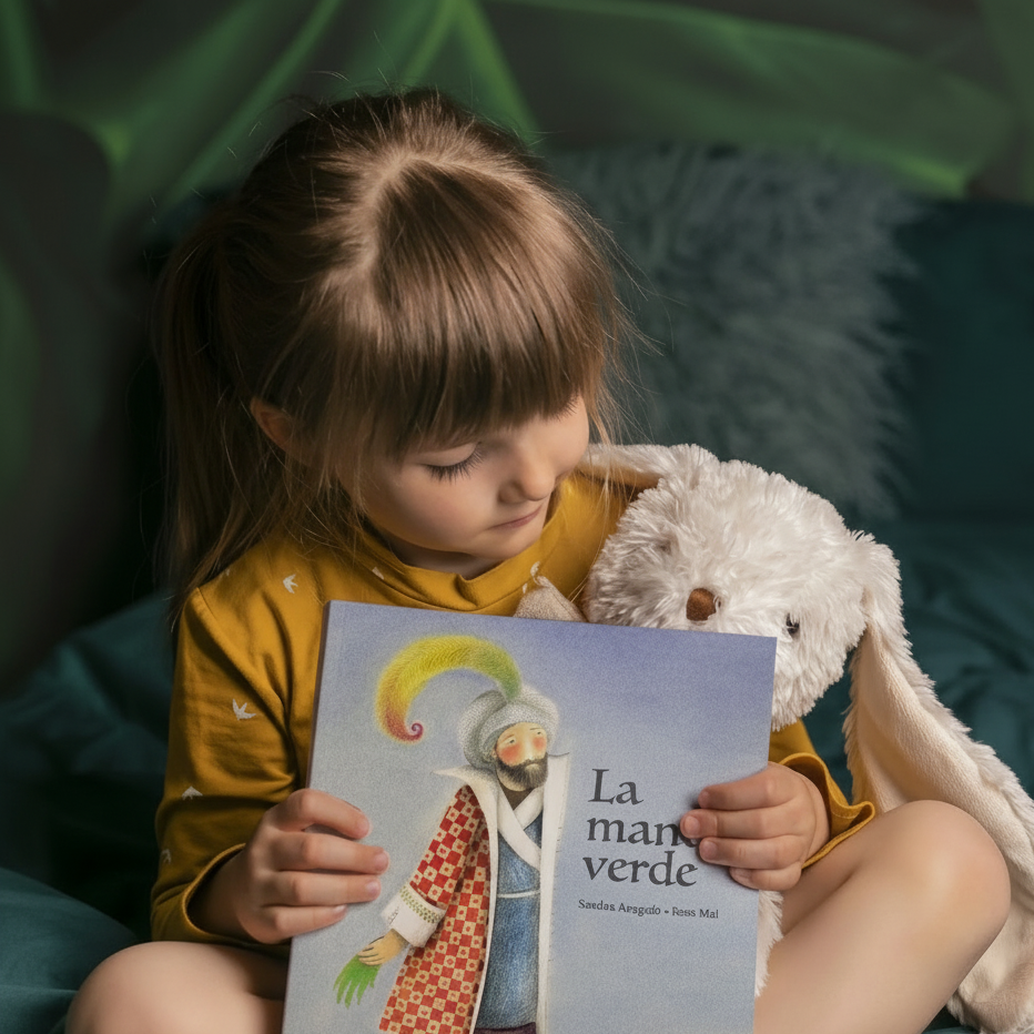 La mano verde – niña cuadrada