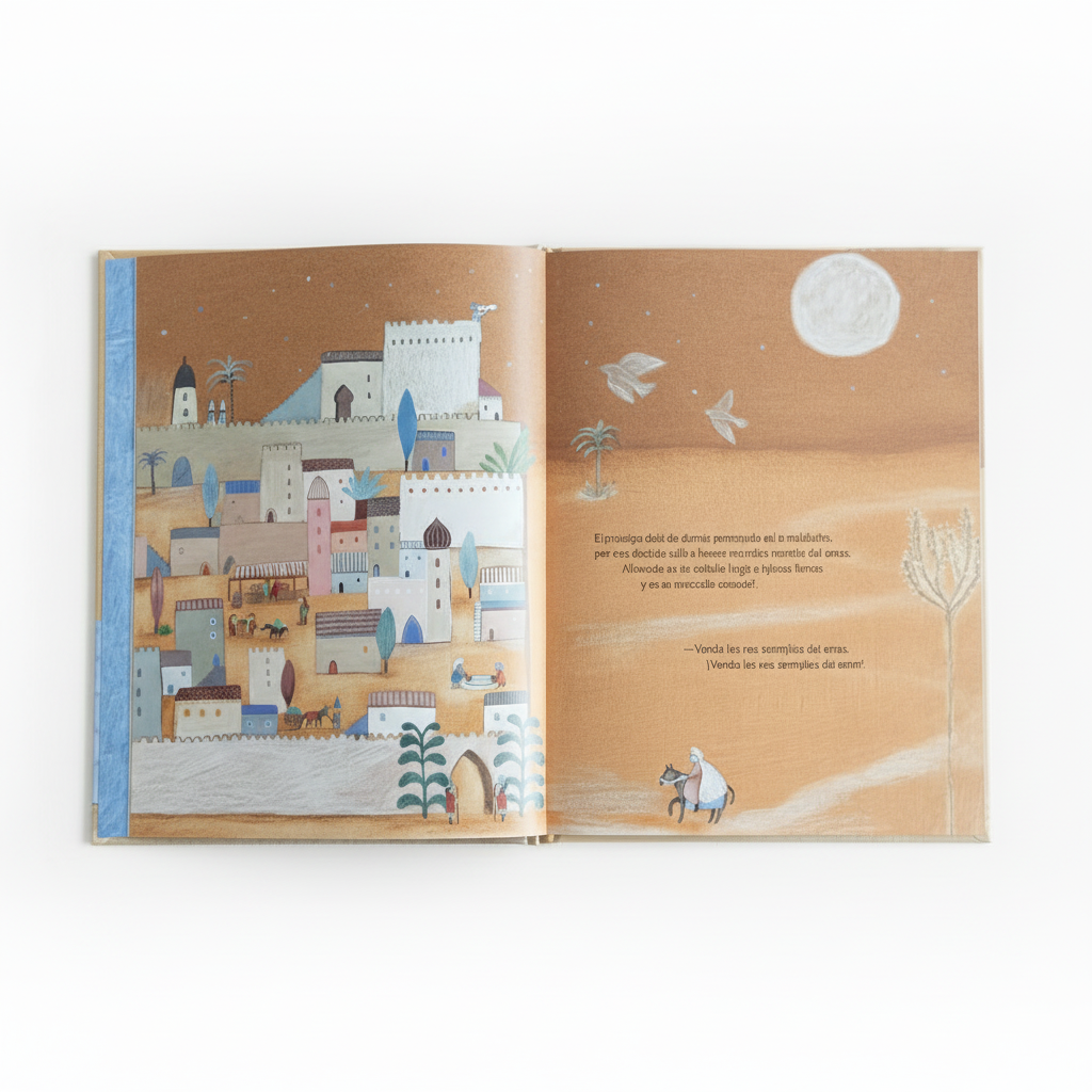 Las tres naranjitas – ciudad y desierto cuadrada
